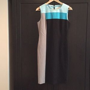 Calvin Klein color block dress size 4